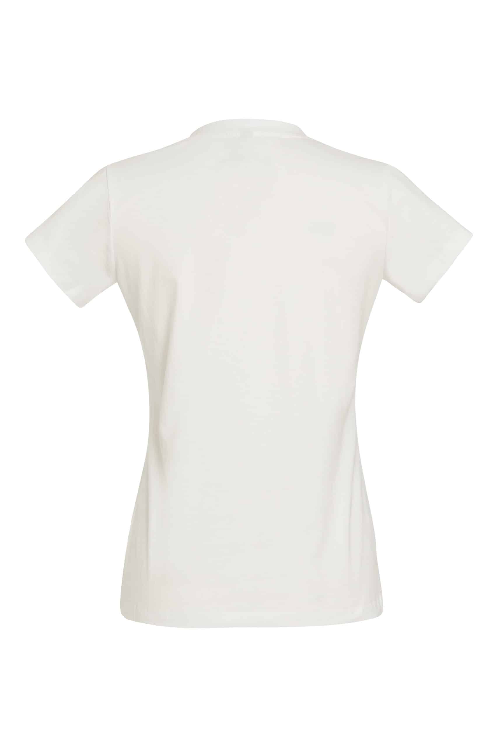 Sweetheart T-Shirt With Tulle Cutout.