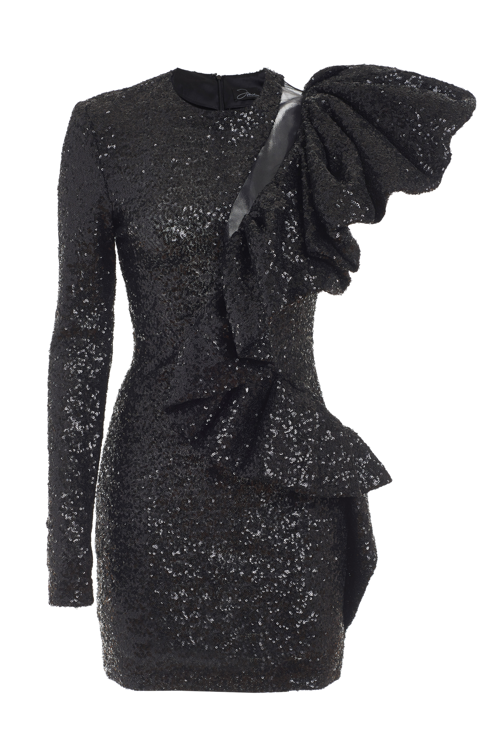 Glamorous Black Sequin Mini Dress